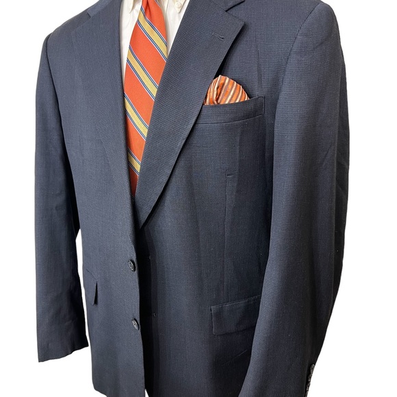 TOMMY HILFIGER MENS SPORTS BLAZER SIZE 43L TWO BUTTON FRONT. - Picture 3 of 11